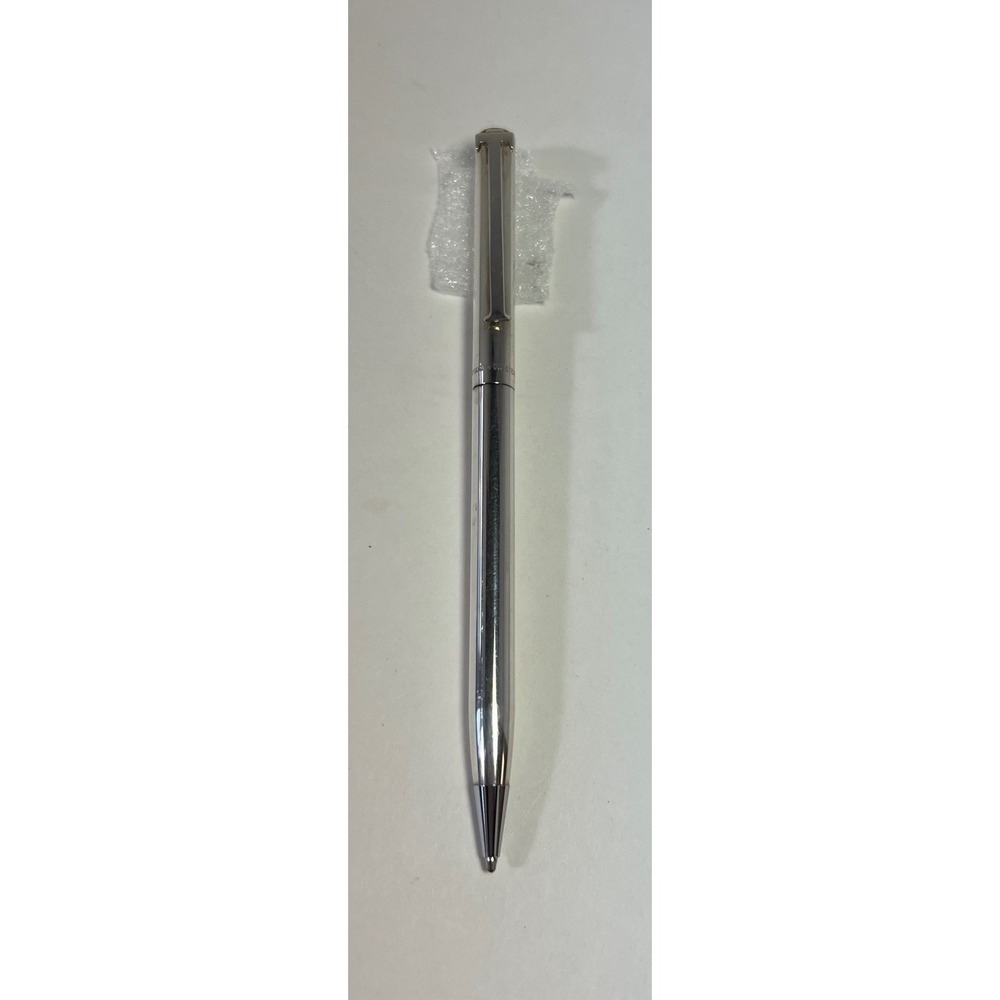 Tiffany & Co T-Clip Ballpoint Pen 925 Sterling Silver Germany Retractable 5.4in